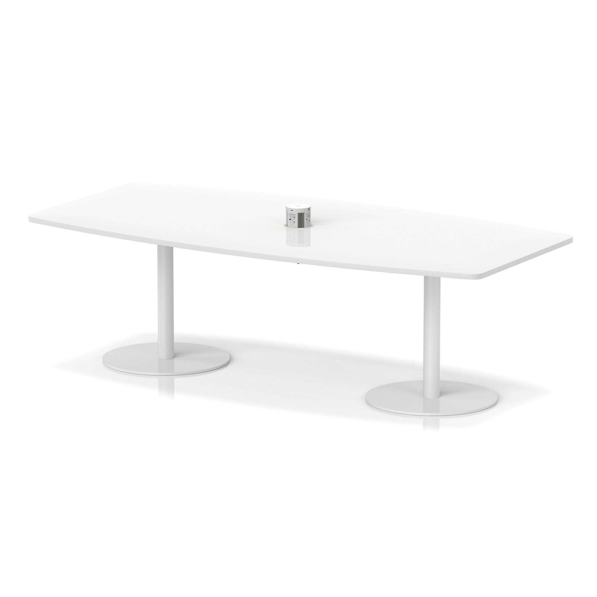 Italia Volta Poseur High Gloss Table With Pop-up Power Module