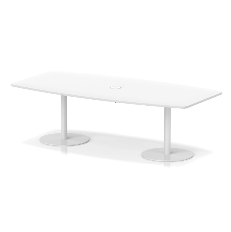 Italia Volta Poseur High Gloss Table With Pop-up Power Module