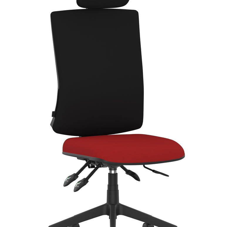 Orlena High Back Ergonomic Task Operator Office Chair with Headrest
