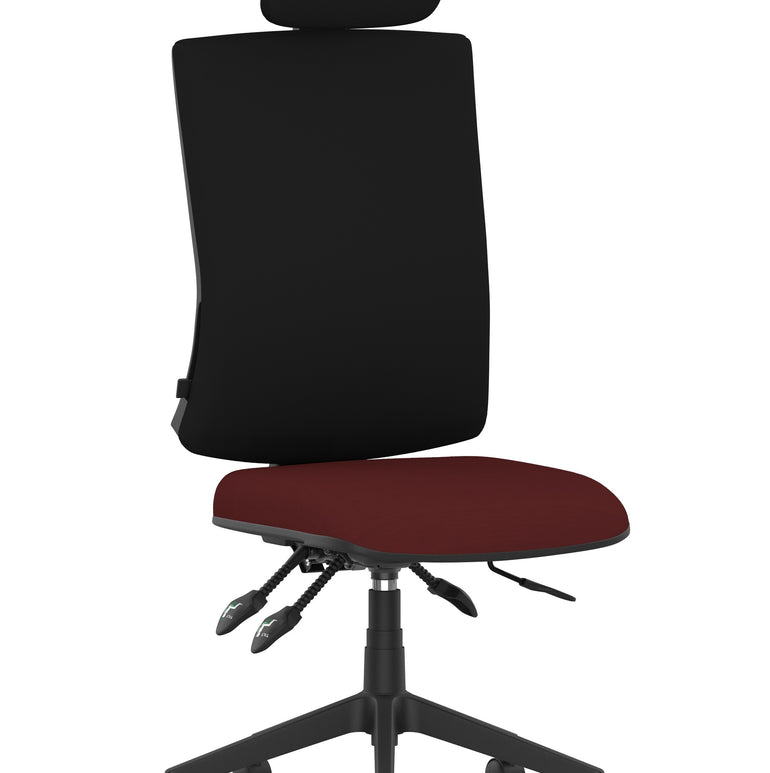 Orlena High Back Ergonomic Task Operator Office Chair with Headrest