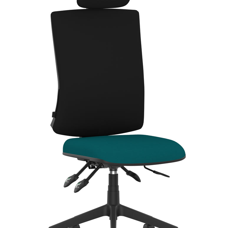 Orlena High Back Ergonomic Task Operator Office Chair with Headrest
