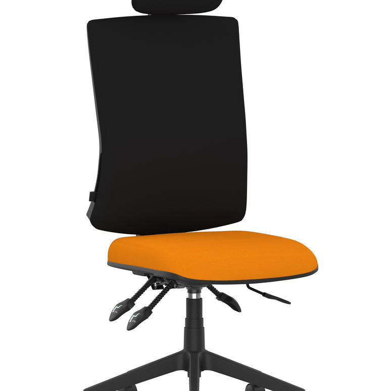 Orlena High Back Ergonomic Task Operator Office Chair with Headrest