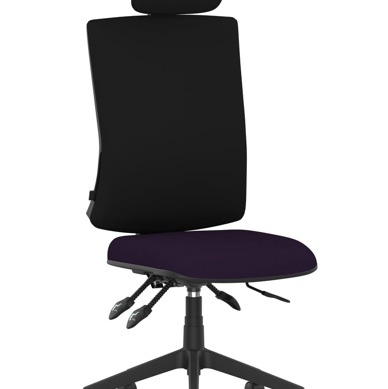 Orlena High Back Ergonomic Task Operator Office Chair with Headrest