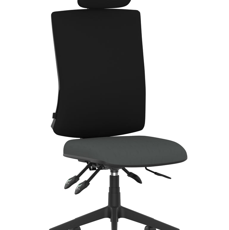 Orlena High Back Ergonomic Task Operator Office Chair with Headrest