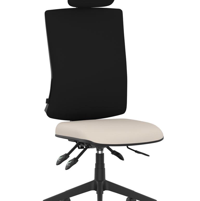 Orlena High Back Ergonomic Task Operator Office Chair with Headrest