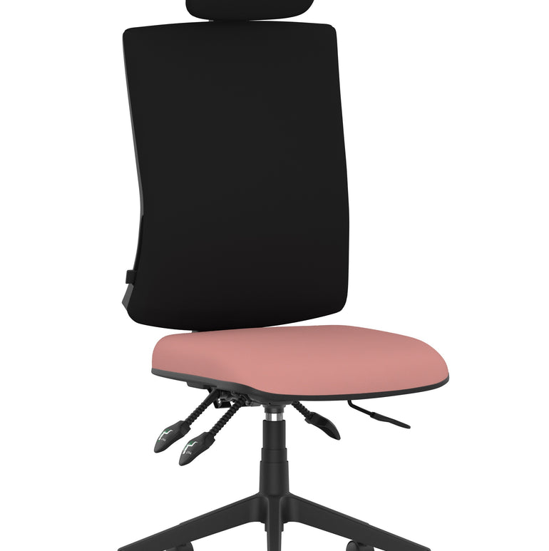Orlena High Back Ergonomic Task Operator Office Chair with Headrest