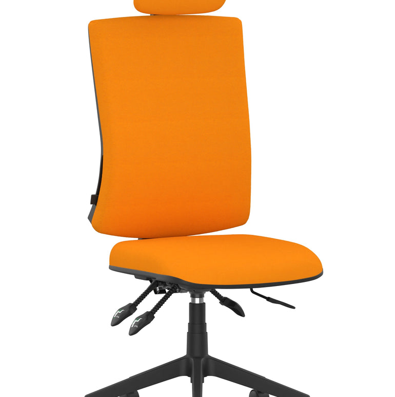 Orlena High Back Ergonomic Task Operator Office Chair with Headrest