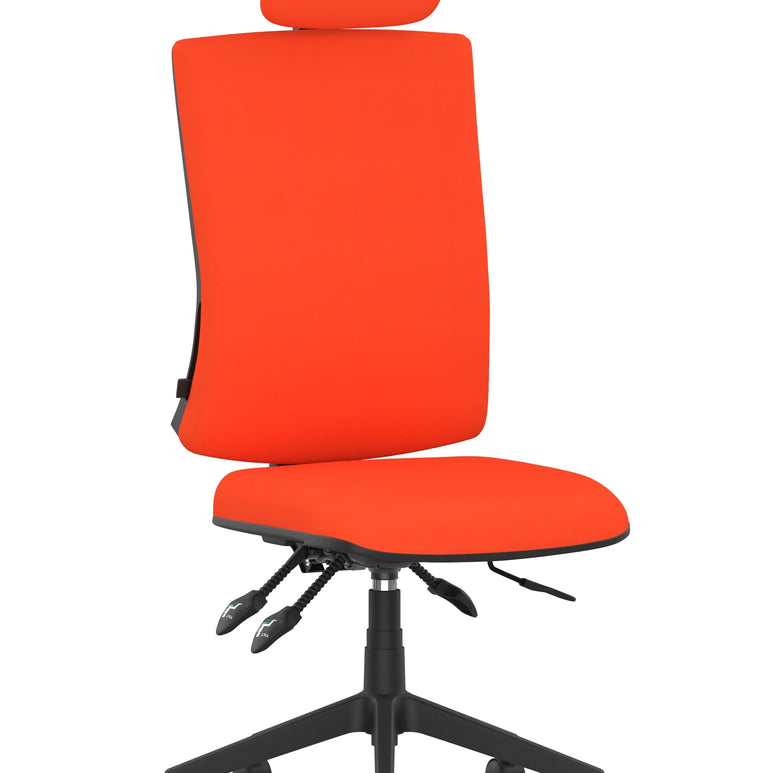 Orlena High Back Ergonomic Task Operator Office Chair with Headrest