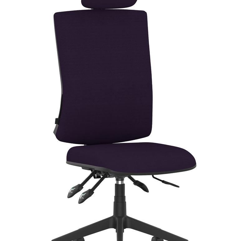 Orlena High Back Ergonomic Task Operator Office Chair with Headrest