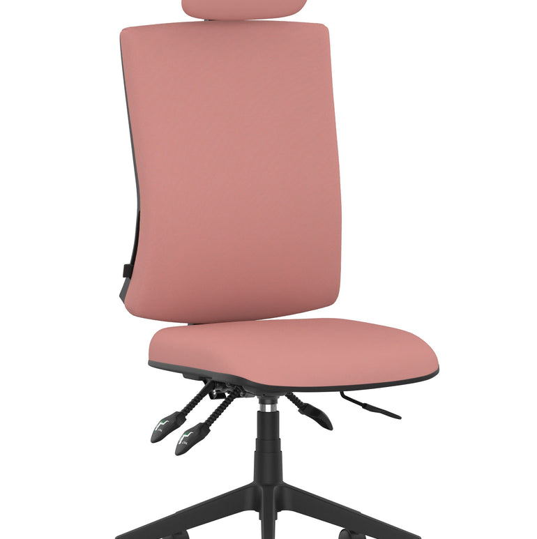 Orlena High Back Ergonomic Task Operator Office Chair with Headrest