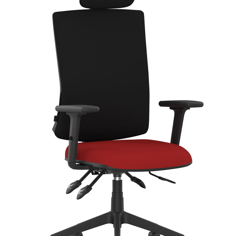 Orlena High Back Ergonomic Task Operator Office Chair with Headrest