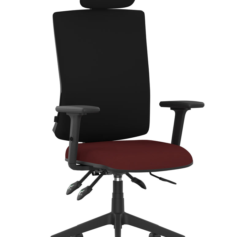 Orlena High Back Ergonomic Task Operator Office Chair with Headrest