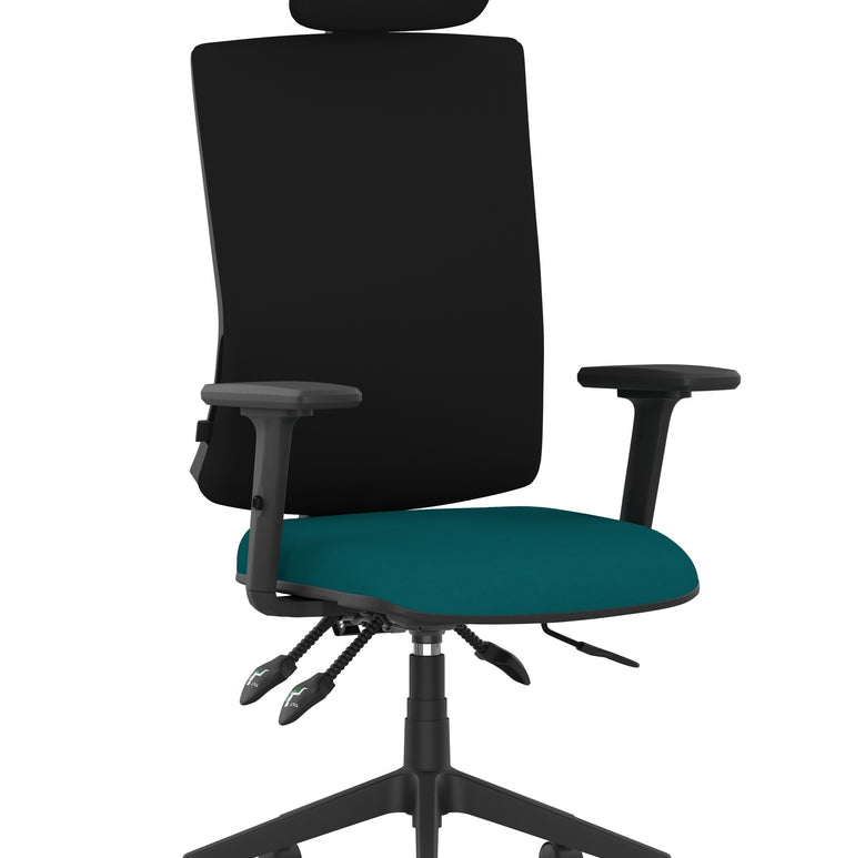Orlena High Back Ergonomic Task Operator Office Chair with Headrest