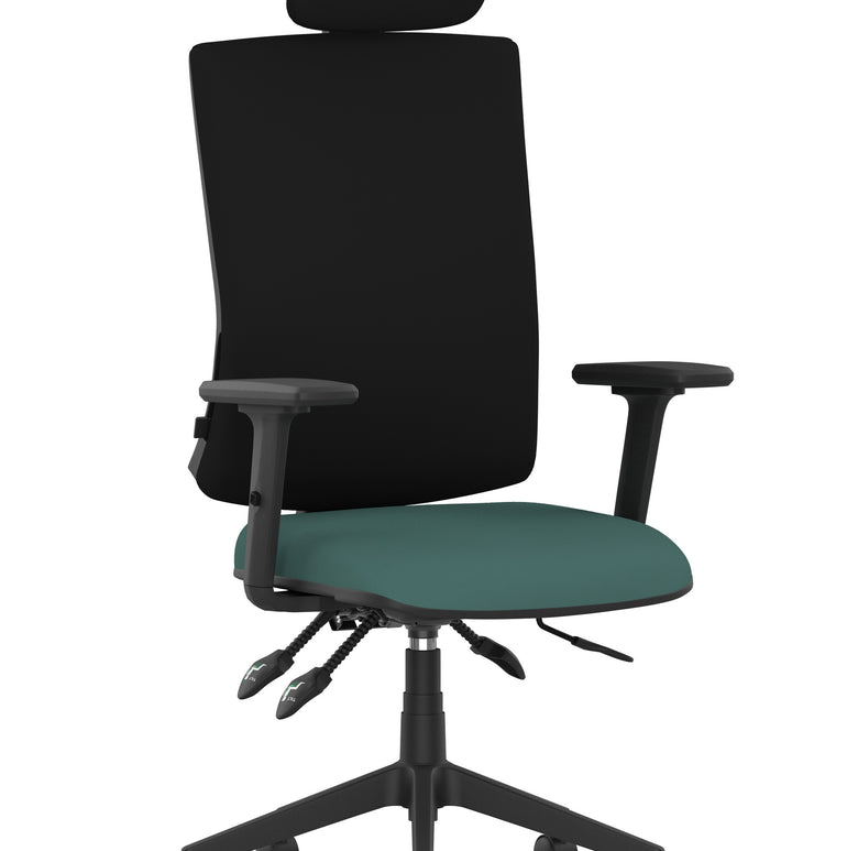 Orlena High Back Ergonomic Task Operator Office Chair with Headrest