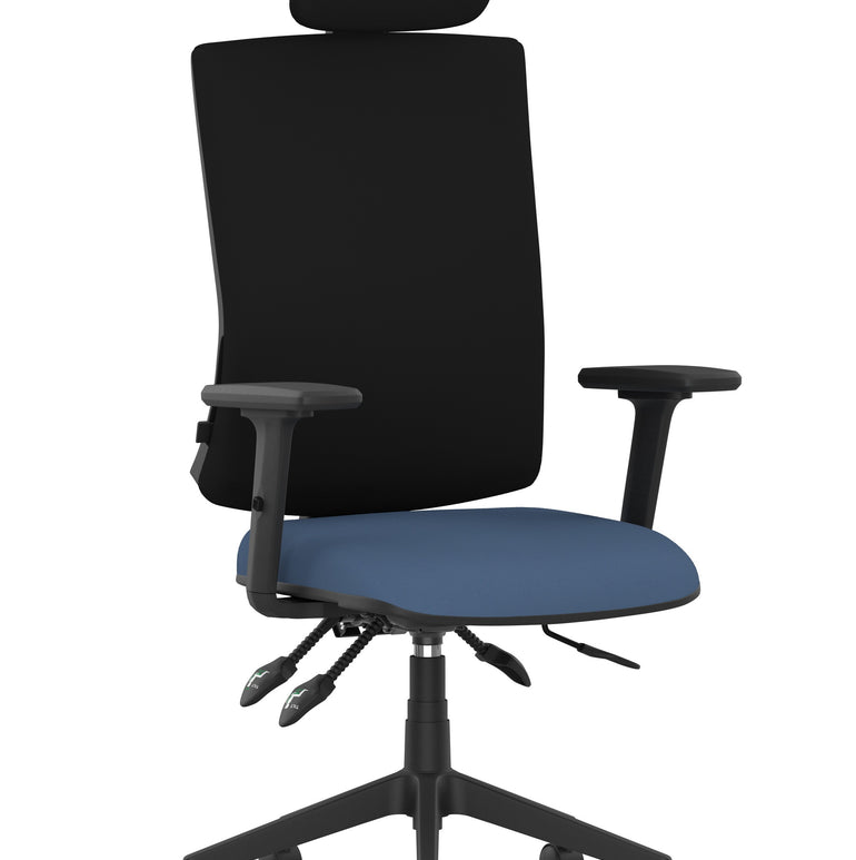 Orlena High Back Ergonomic Task Operator Office Chair with Headrest