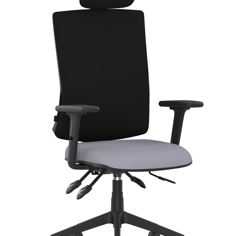 Orlena High Back Ergonomic Task Operator Office Chair with Headrest