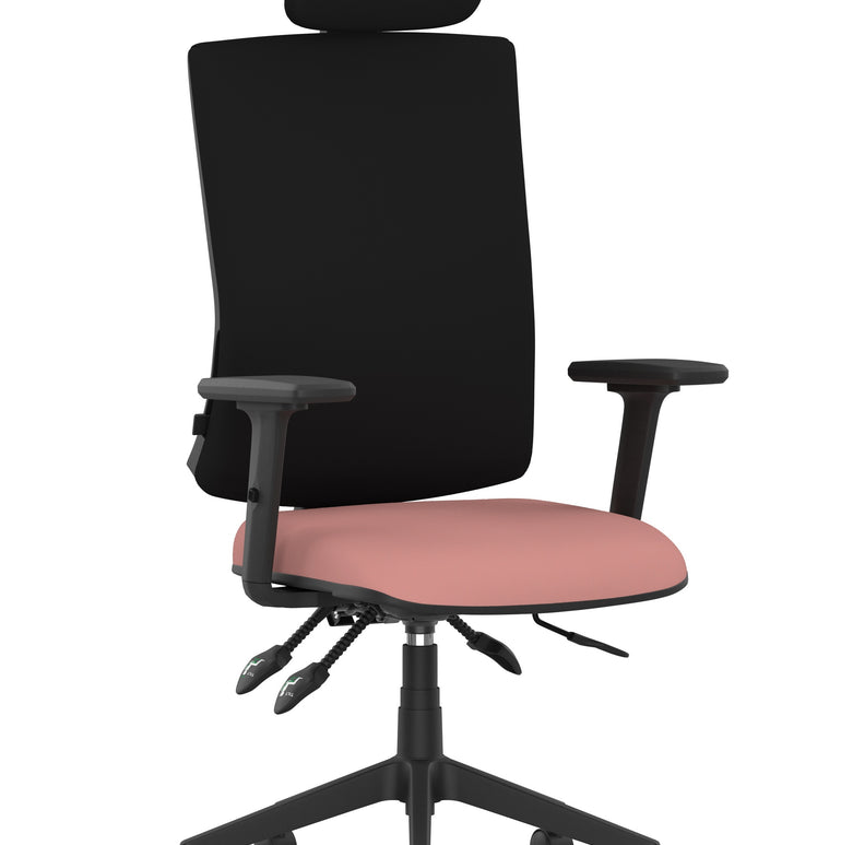 Orlena High Back Ergonomic Task Operator Office Chair with Headrest