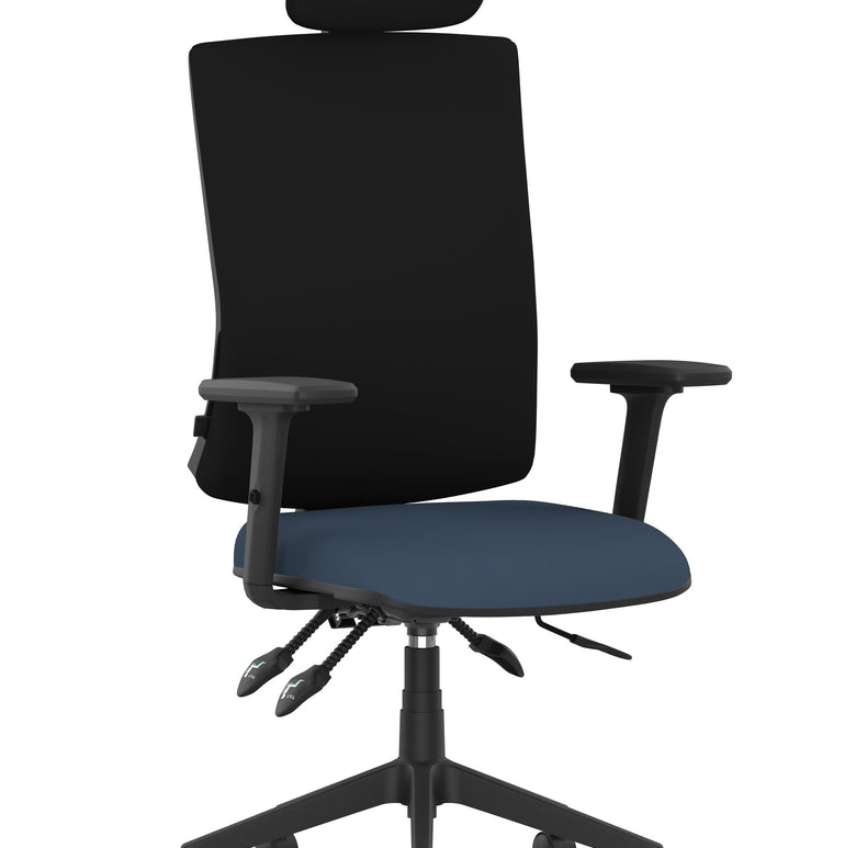 Orlena High Back Ergonomic Task Operator Office Chair with Headrest
