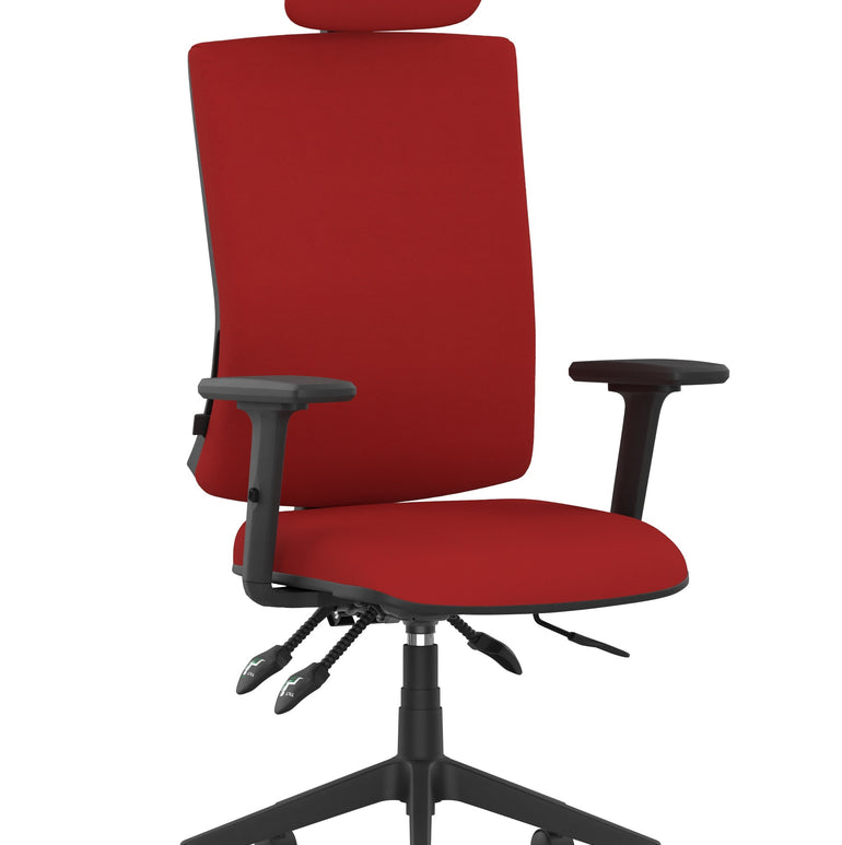 Orlena High Back Ergonomic Task Operator Office Chair with Headrest
