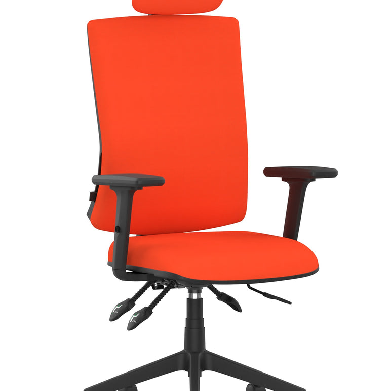 Orlena High Back Ergonomic Task Operator Office Chair with Headrest