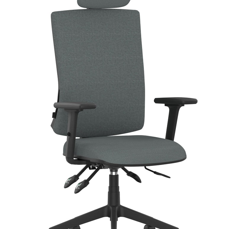 Orlena High Back Ergonomic Task Operator Office Chair with Headrest