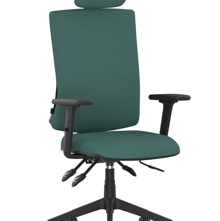 Orlena High Back Ergonomic Task Operator Office Chair with Headrest