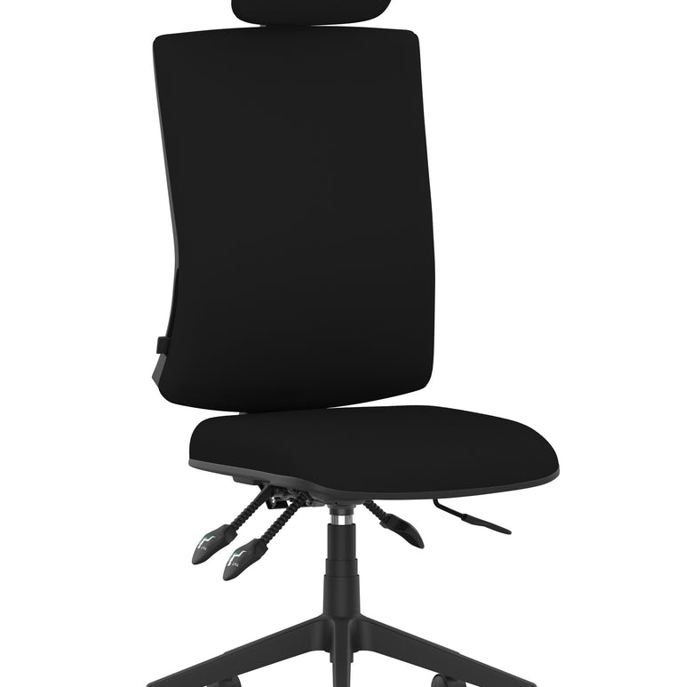 Orlena High Back Ergonomic Task Operator Office Chair with Headrest