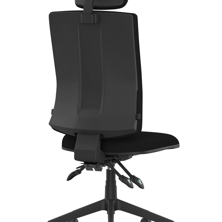 Orlena High Back Ergonomic Task Operator Office Chair with Headrest