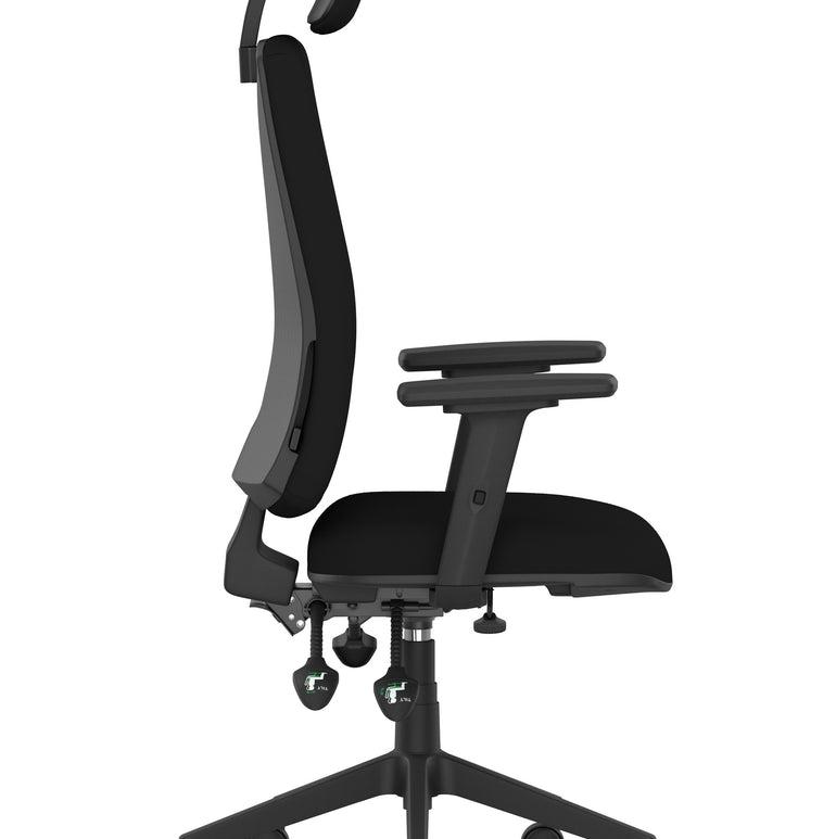 Orlena High Back Ergonomic Task Operator Office Chair with Headrest